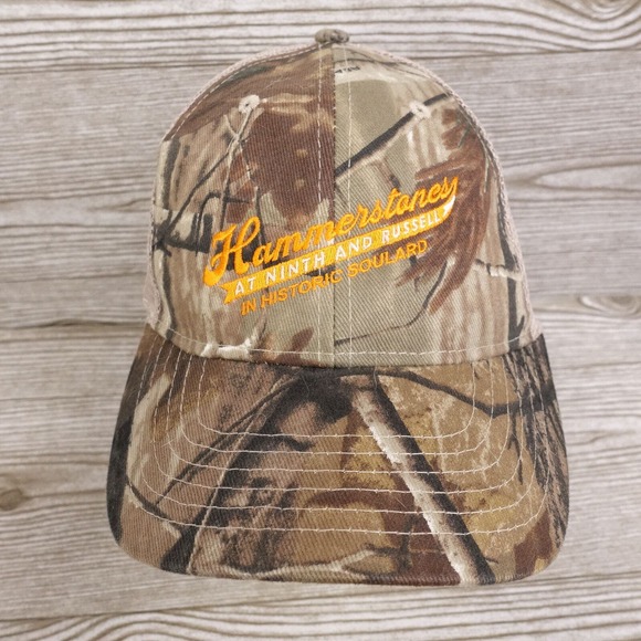 HAMMERSTONES IN HISTORIC SOULARD ST LOUIS CAMO ADJUSTABLE BASEBALL HAT CAP - Picture 1 of 8